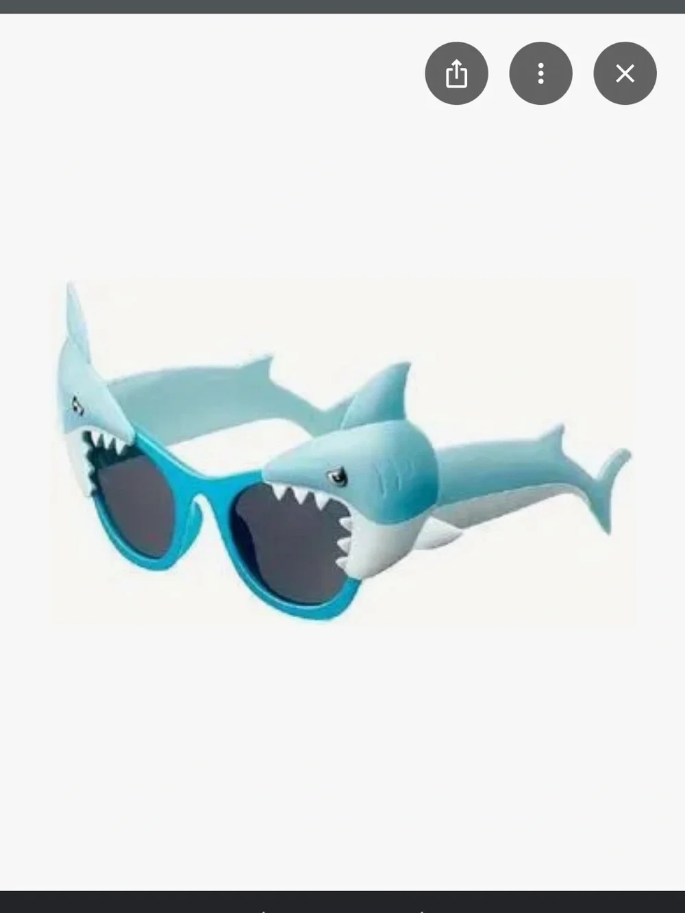 Shark Fun Shades Sunglasses - Light Blue